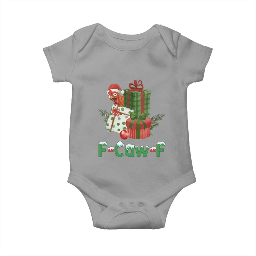 F Caw F Chicken Baby Onesie Funny Farm Life Holiday Gift - Wonder Print Shop