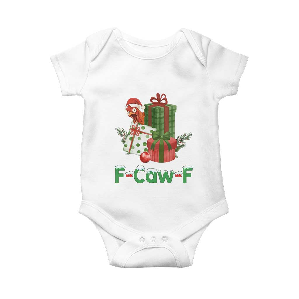 F Caw F Chicken Baby Onesie Funny Farm Life Holiday Gift - Wonder Print Shop