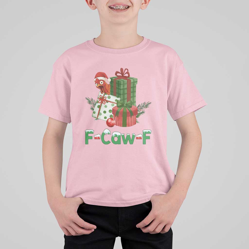 F Caw F Chicken T Shirt For Kid Funny Farm Life Holiday Gift - Wonder Print Shop