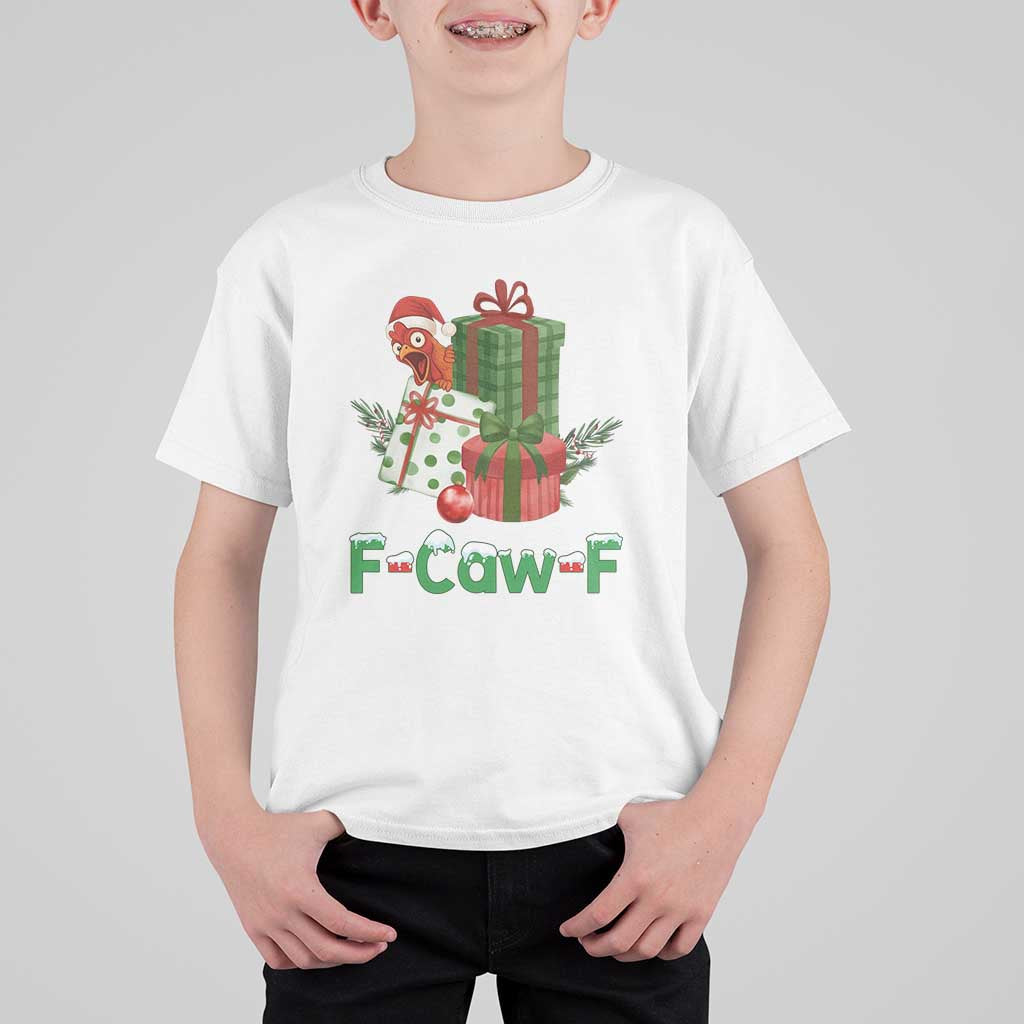 F Caw F Chicken T Shirt For Kid Funny Farm Life Holiday Gift - Wonder Print Shop