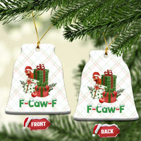 F Caw F Chicken Ceramic Ornament Funny Farm Life Holiday Gift - Wonder Print Shop