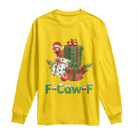 F Caw F Chicken Long Sleeve Shirt Funny Farm Life Holiday Gift - Wonder Print Shop
