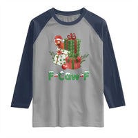 F Caw F Chicken Raglan Shirt Funny Farm Life Holiday Gift - Wonder Print Shop