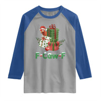 F Caw F Chicken Raglan Shirt Funny Farm Life Holiday Gift - Wonder Print Shop