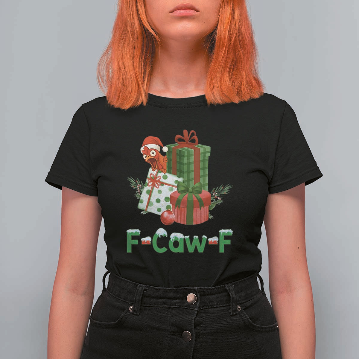 F Caw F Chicken T Shirt For Women Funny Farm Life Holiday Gift - Wonder Print Shop