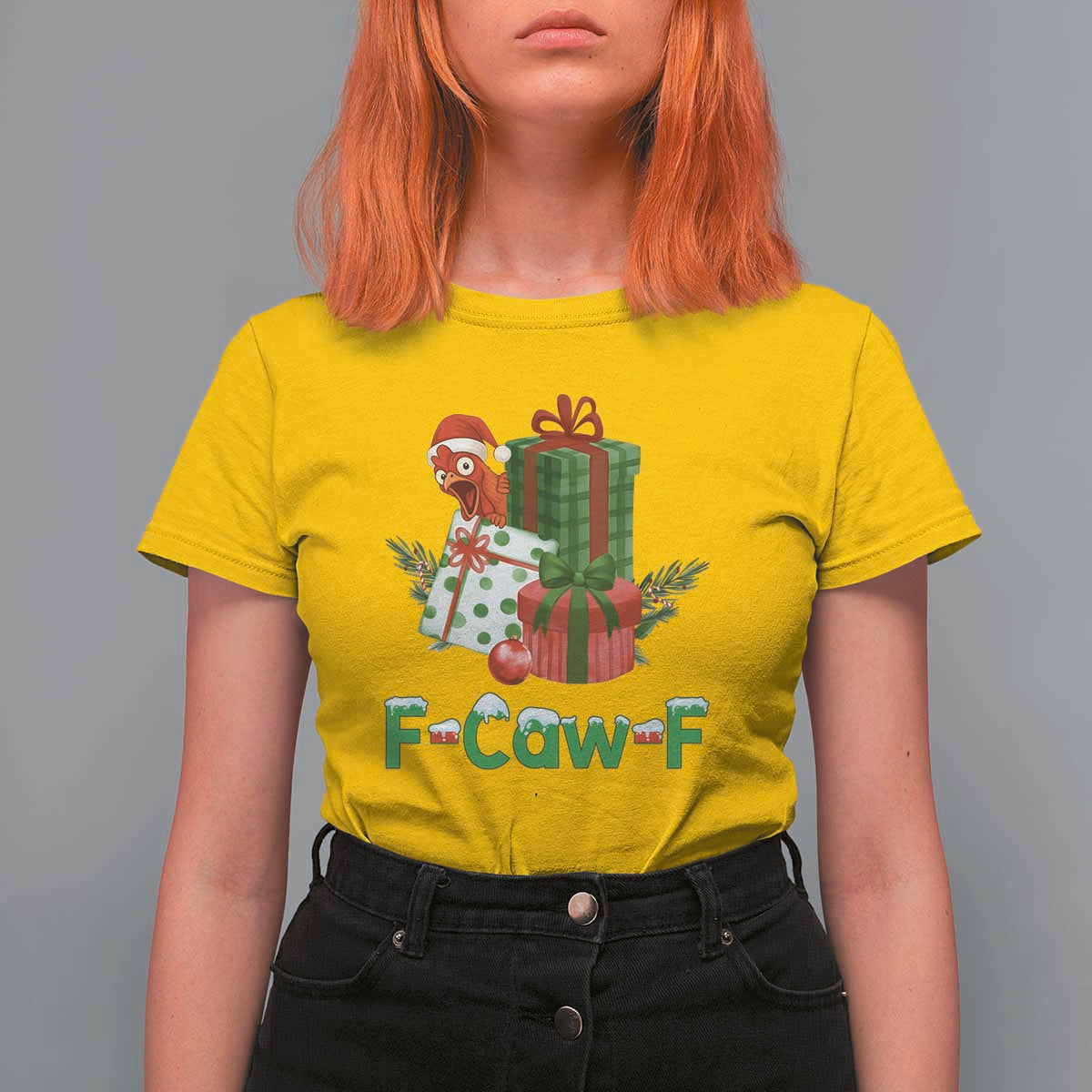 F Caw F Chicken T Shirt For Women Funny Farm Life Holiday Gift - Wonder Print Shop