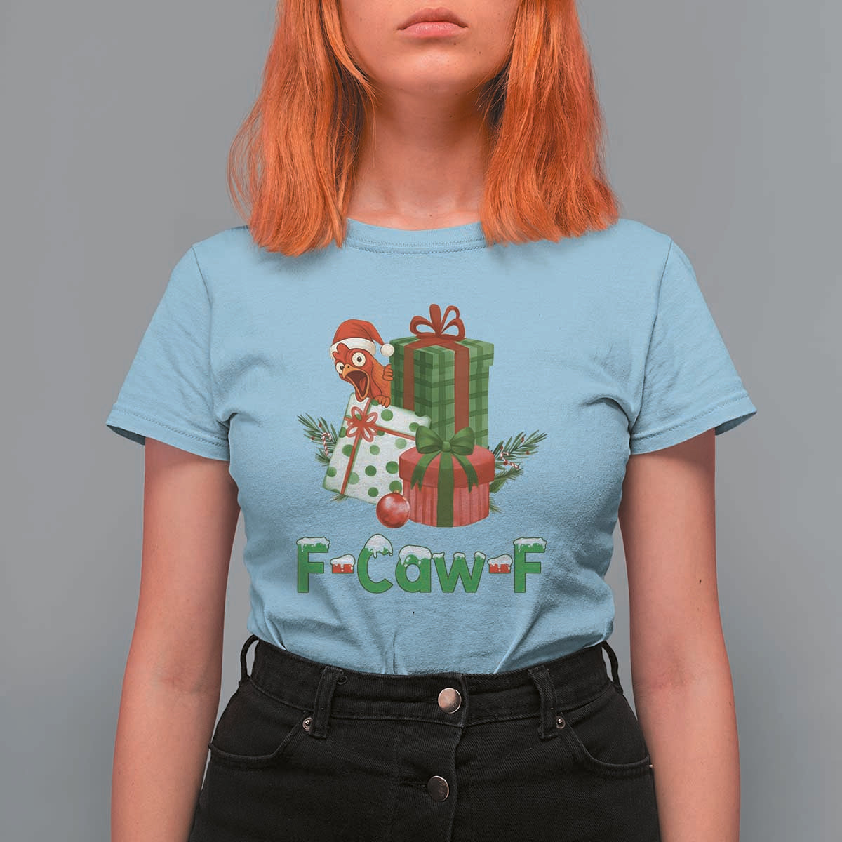F Caw F Chicken T Shirt For Women Funny Farm Life Holiday Gift - Wonder Print Shop