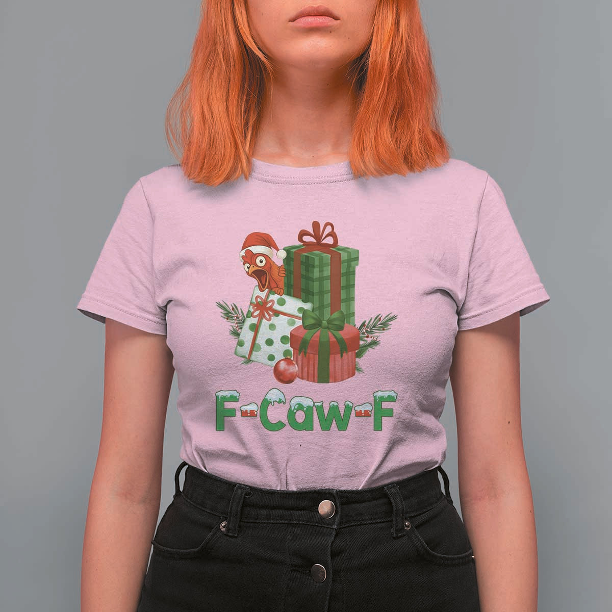F Caw F Chicken T Shirt For Women Funny Farm Life Holiday Gift - Wonder Print Shop