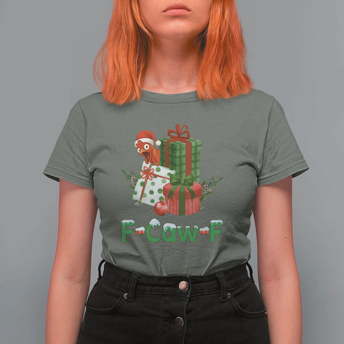 F Caw F Chicken T Shirt For Women Funny Farm Life Holiday Gift - Wonder Print Shop