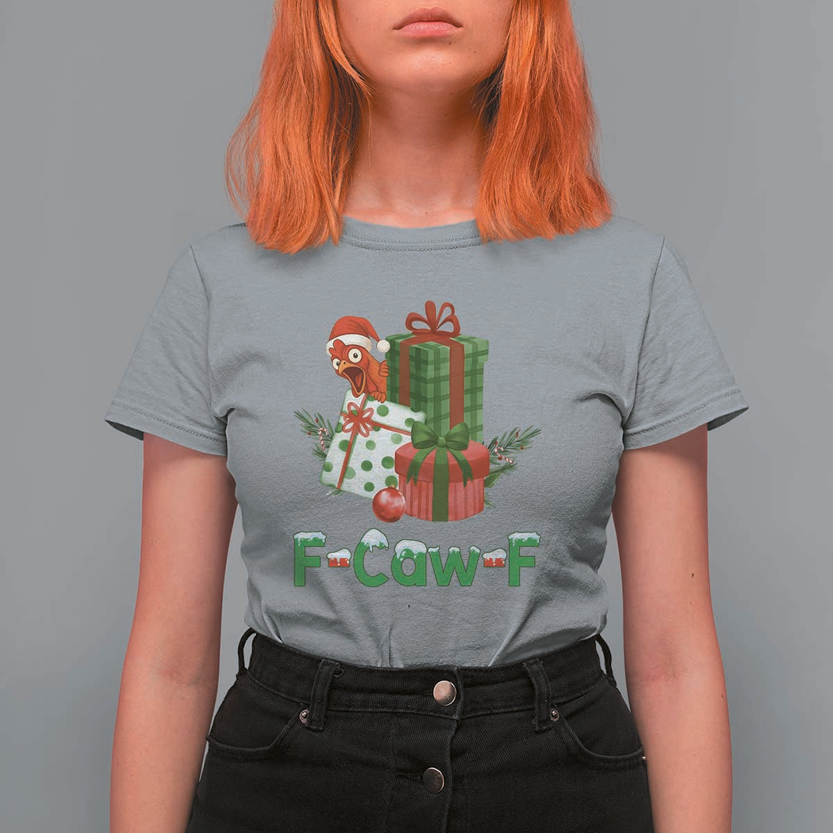 F Caw F Chicken T Shirt For Women Funny Farm Life Holiday Gift - Wonder Print Shop