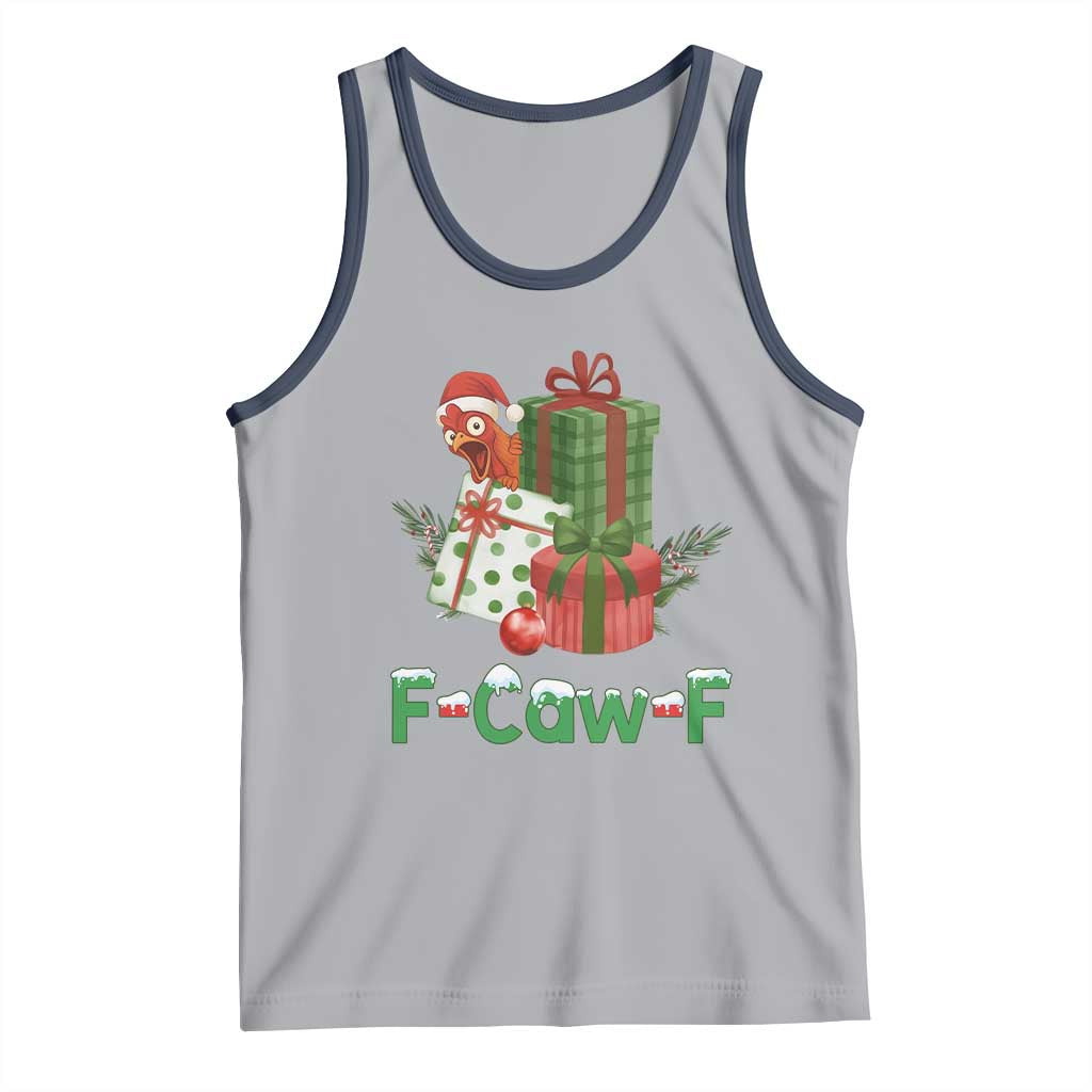 F Caw F Chicken Tank Top Funny Farm Life Holiday Gift - Wonder Print Shop