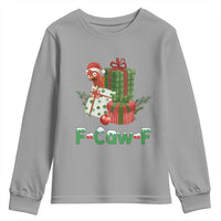 F Caw F Chicken Youth Sweatshirt Funny Farm Life Holiday Gift - Wonder Print Shop