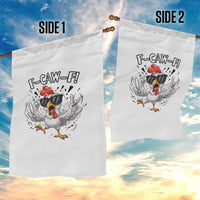 Funny F Caw F Chicken Sarcastic Joke Gift Garden Flag - Wonder Print Shop