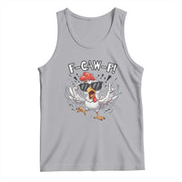 Funny F Caw F Chicken Sarcastic Joke Gift Tank Top - Wonder Print Shop