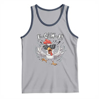 Funny F Caw F Chicken Sarcastic Joke Gift Tank Top - Wonder Print Shop