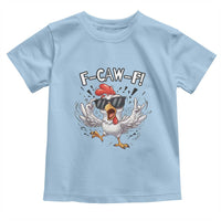 Funny F Caw F Chicken Sarcastic Joke Gift Toddler T Shirt - Wonder Print Shop