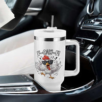 Funny F Caw F Chicken Sarcastic Joke Gift Tumbler With Handle - Wonder Print Shop