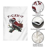 F Caw F Raven Sarcastic Joke Garden Flag Holiday Gag Gift - Wonder Print Shop