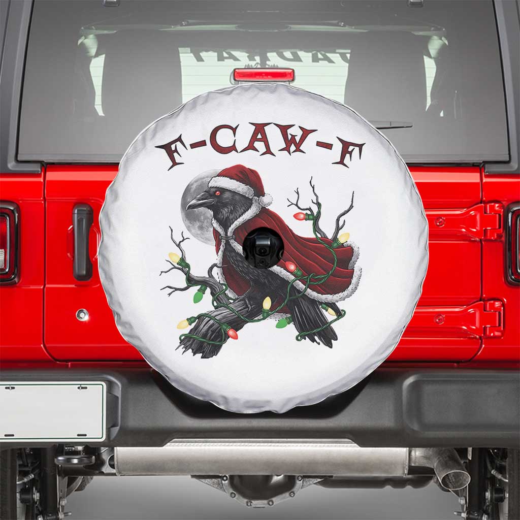 F Caw F Raven Sarcastic Joke Spare Tire Cover Holiday Gag Gift - Wonder Print Shop