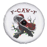 F Caw F Raven Sarcastic Joke Spare Tire Cover Holiday Gag Gift - Wonder Print Shop
