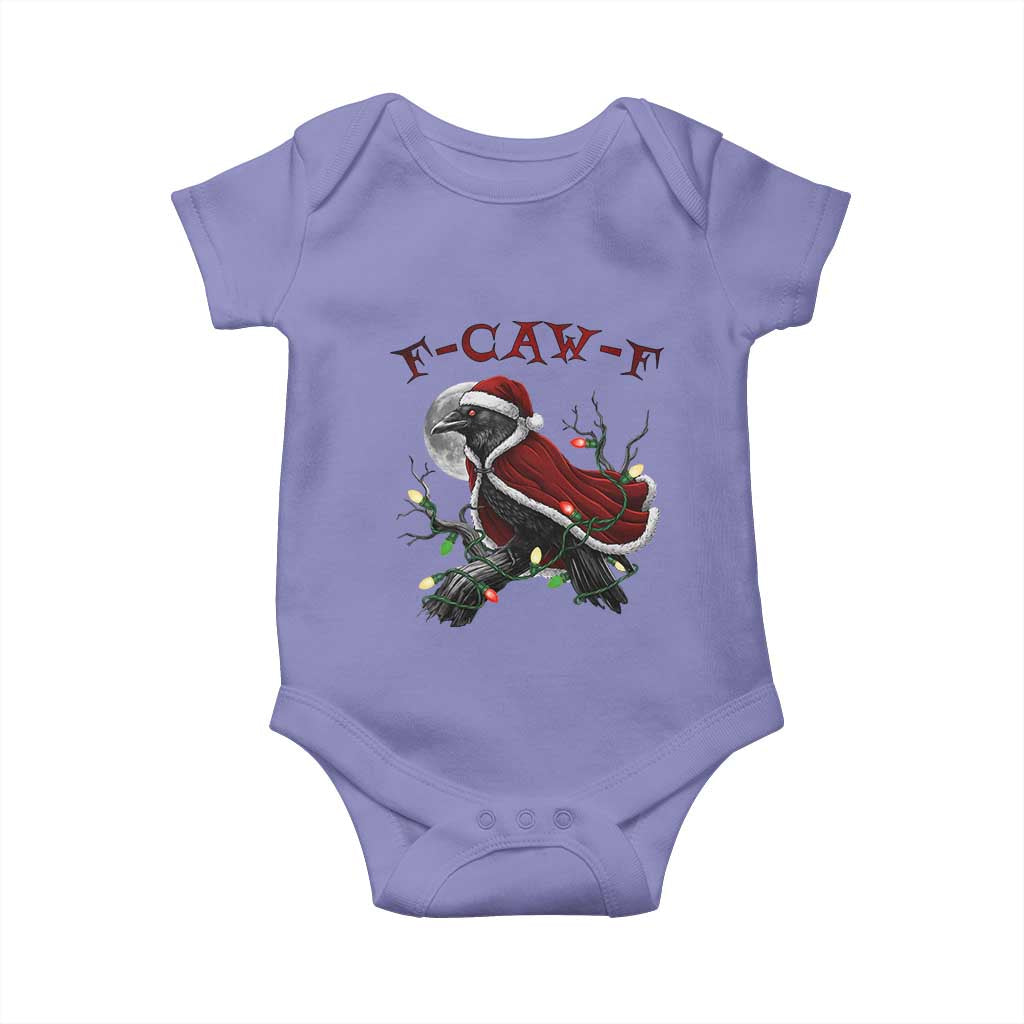 F Caw F Raven Sarcastic Joke Baby Onesie Holiday Gag Gift - Wonder Print Shop