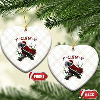F Caw F Raven Sarcastic Joke Ceramic Ornament Holiday Gag Gift - Wonder Print Shop