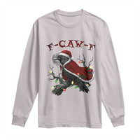 F Caw F Raven Sarcastic Joke Long Sleeve Shirt Holiday Gag Gift - Wonder Print Shop