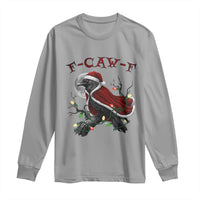 F Caw F Raven Sarcastic Joke Long Sleeve Shirt Holiday Gag Gift - Wonder Print Shop