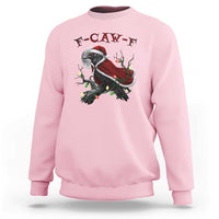F Caw F Raven Sarcastic Joke Sweatshirt Holiday Gag Gift - Wonder Print Shop