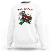 F Caw F Raven Sarcastic Joke Sweatshirt Holiday Gag Gift - Wonder Print Shop