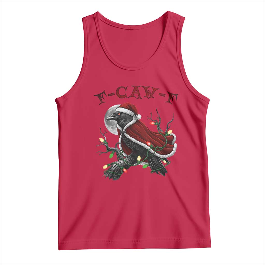 F Caw F Raven Sarcastic Joke Tank Top Holiday Gag Gift - Wonder Print Shop