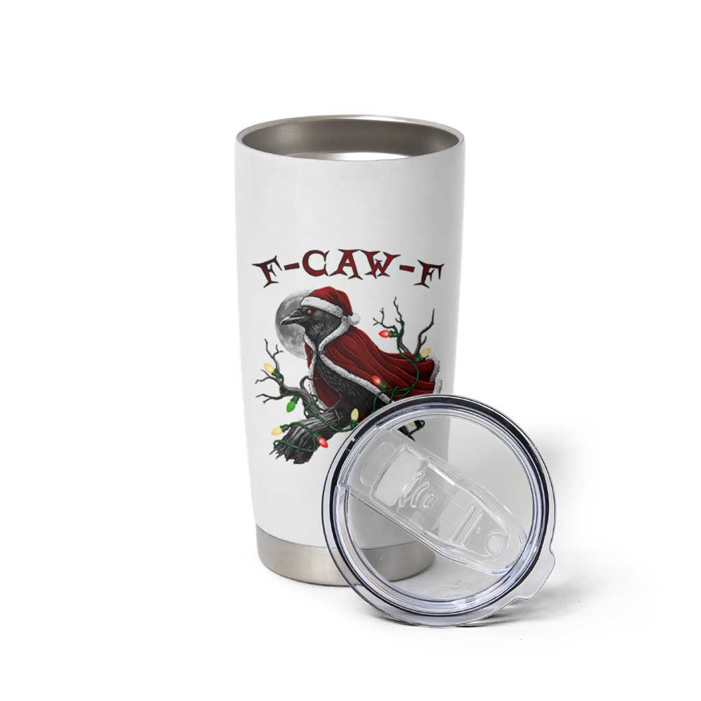 F Caw F Raven Sarcastic Joke Tumbler Cup Holiday Gag Gift - Wonder Print Shop