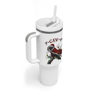 F Caw F Raven Sarcastic Joke Tumbler With Handle Holiday Gag Gift - Wonder Print Shop