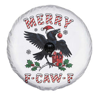 Merry F Caw F Raven Lover Spare Tire Cover Funny Holidays Gift - Wonder Print Shop