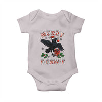 Merry F Caw F Raven Lover Baby Onesie Funny Holidays Gift - Wonder Print Shop