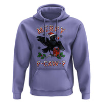 Merry F Caw F Raven Lover Hoodie Funny Holidays Gift - Wonder Print Shop