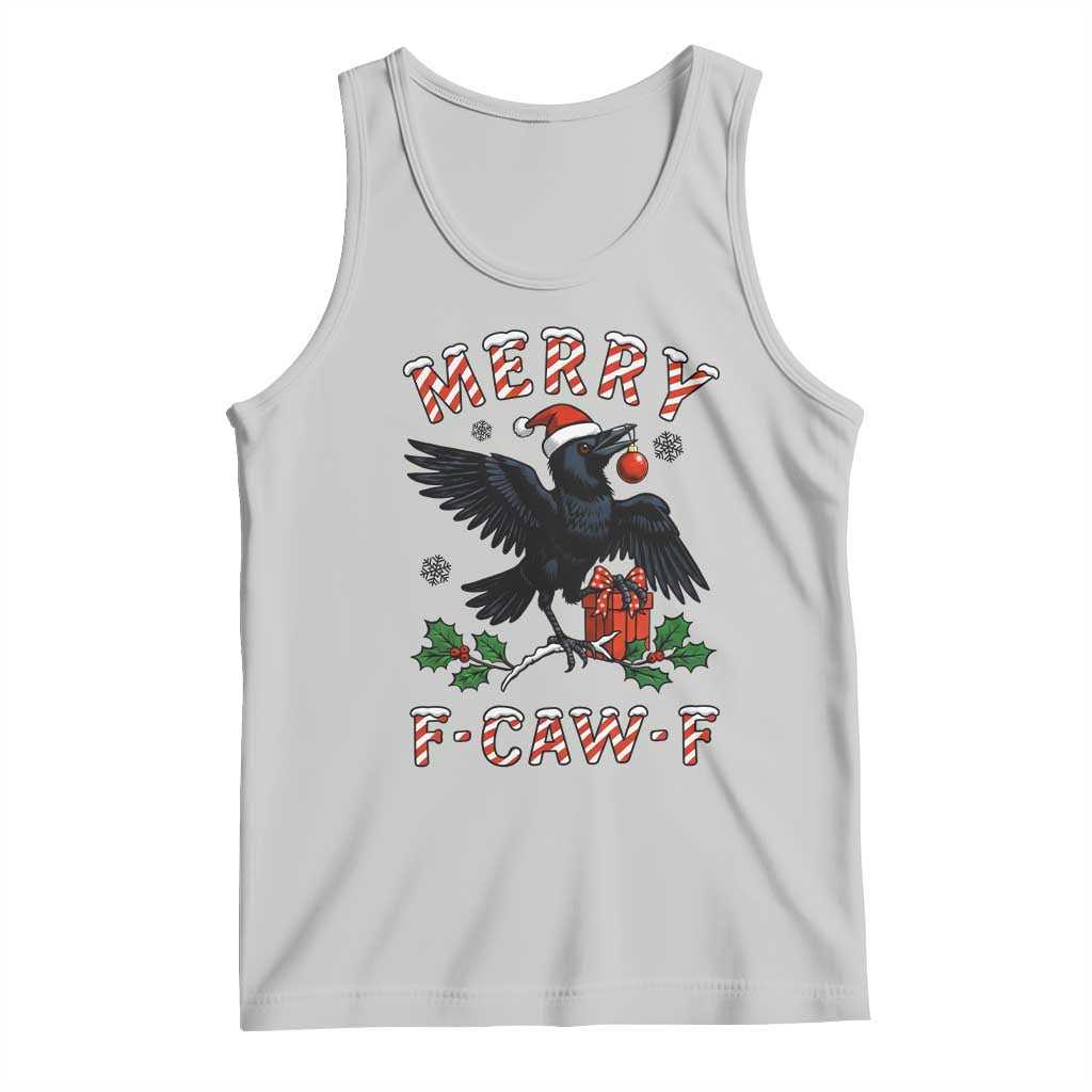 Merry F Caw F Raven Lover Tank Top Funny Holidays Gift - Wonder Print Shop