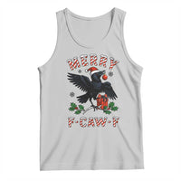 Merry F Caw F Raven Lover Tank Top Funny Holidays Gift - Wonder Print Shop
