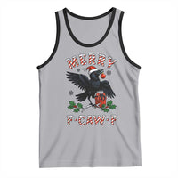 Merry F Caw F Raven Lover Tank Top Funny Holidays Gift - Wonder Print Shop