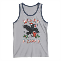 Merry F Caw F Raven Lover Tank Top Funny Holidays Gift - Wonder Print Shop
