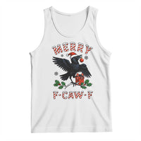 Merry F Caw F Raven Lover Tank Top Funny Holidays Gift - Wonder Print Shop