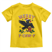 Merry F Caw F Raven Lover Toddler T Shirt Funny Holidays Gift - Wonder Print Shop