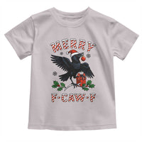 Merry F Caw F Raven Lover Toddler T Shirt Funny Holidays Gift - Wonder Print Shop