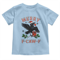 Merry F Caw F Raven Lover Toddler T Shirt Funny Holidays Gift - Wonder Print Shop