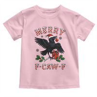 Merry F Caw F Raven Lover Toddler T Shirt Funny Holidays Gift - Wonder Print Shop