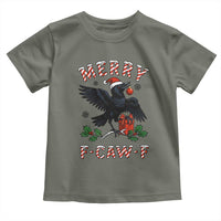 Merry F Caw F Raven Lover Toddler T Shirt Funny Holidays Gift - Wonder Print Shop