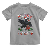 Merry F Caw F Raven Lover Toddler T Shirt Funny Holidays Gift - Wonder Print Shop