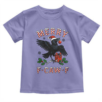 Merry F Caw F Raven Lover Toddler T Shirt Funny Holidays Gift - Wonder Print Shop