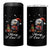 Merry F Caw F Raven Lover 4 in 1 Can Cooler Tumbler Funny Christmas Gift - Wonder Print Shop