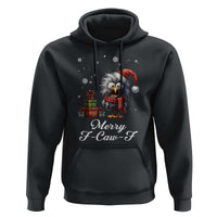 Merry F Caw F Raven Lover Hoodie Funny Christmas Gift - Wonder Print Shop